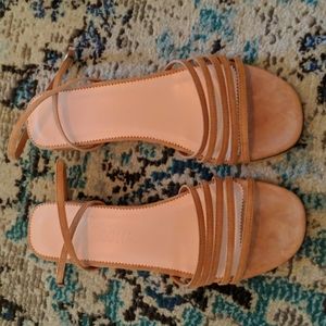 J Crew Kid Suede Skinny Multistrap Sandal